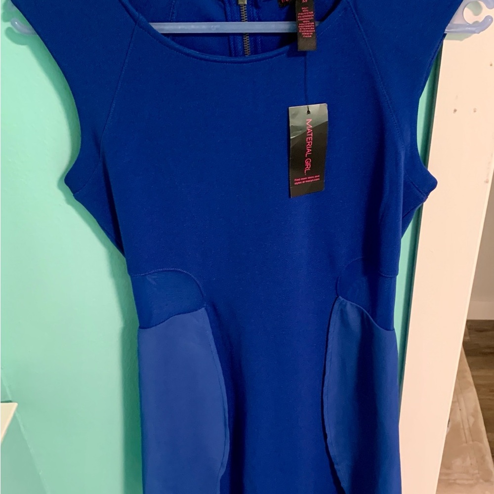 Material Girl Royal Blue Dress